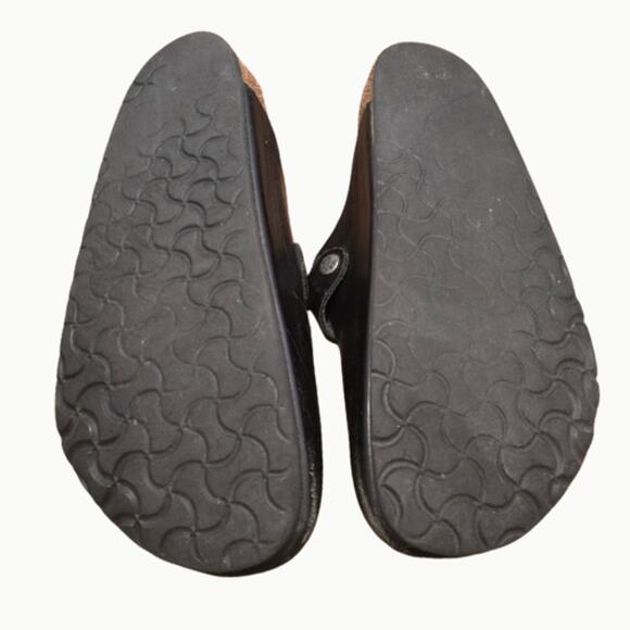 Vintage Birkenstock Boston Women's Sandal in Black Leather – EUC Size 10 - Picture 4 of 5